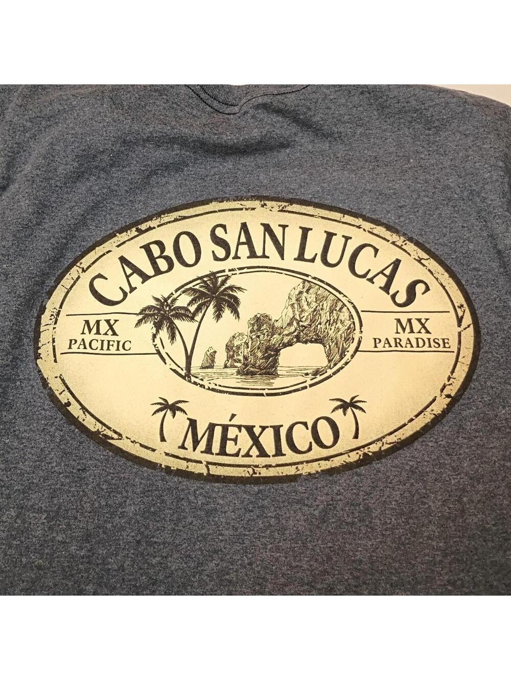 Men's Blue and Grey Tshirt